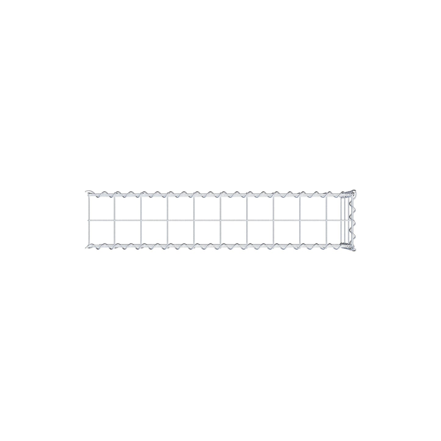 Anbaugabione Typ 4 100 cm x 30 cm x 20 cm (L x H x T), Maschenweite 10 cm x 10 cm, Spirale