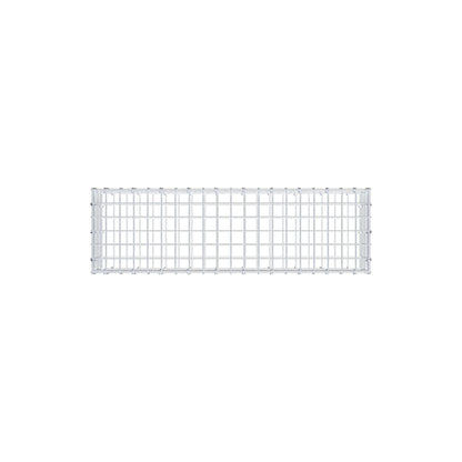 Gabbione 100 cm x 20 cm x 30 cm (L x H x P), maglia 5 cm x 5 cm, anello a C