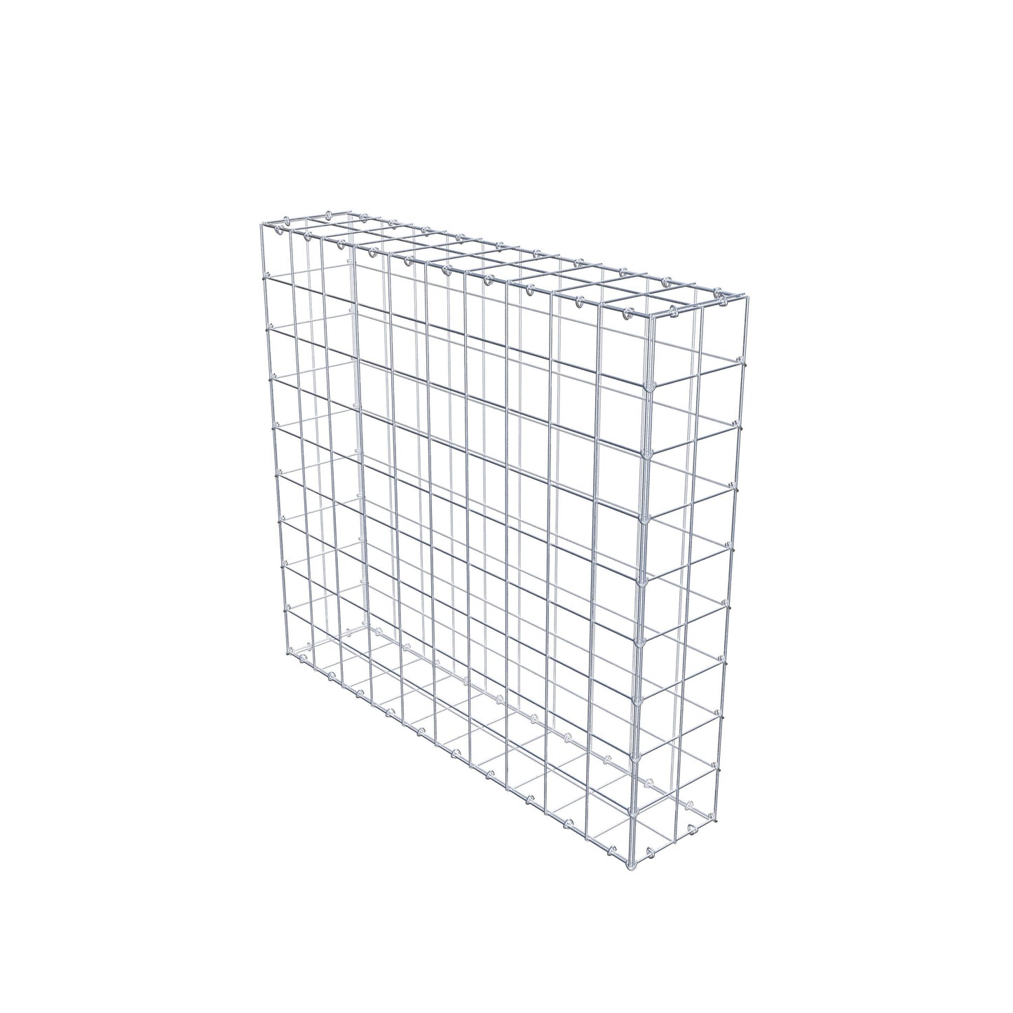 Gabion 100 cm x 90 cm x 20 cm (L x H x D), maskestørrelse 10 cm x 10 cm, C-ring