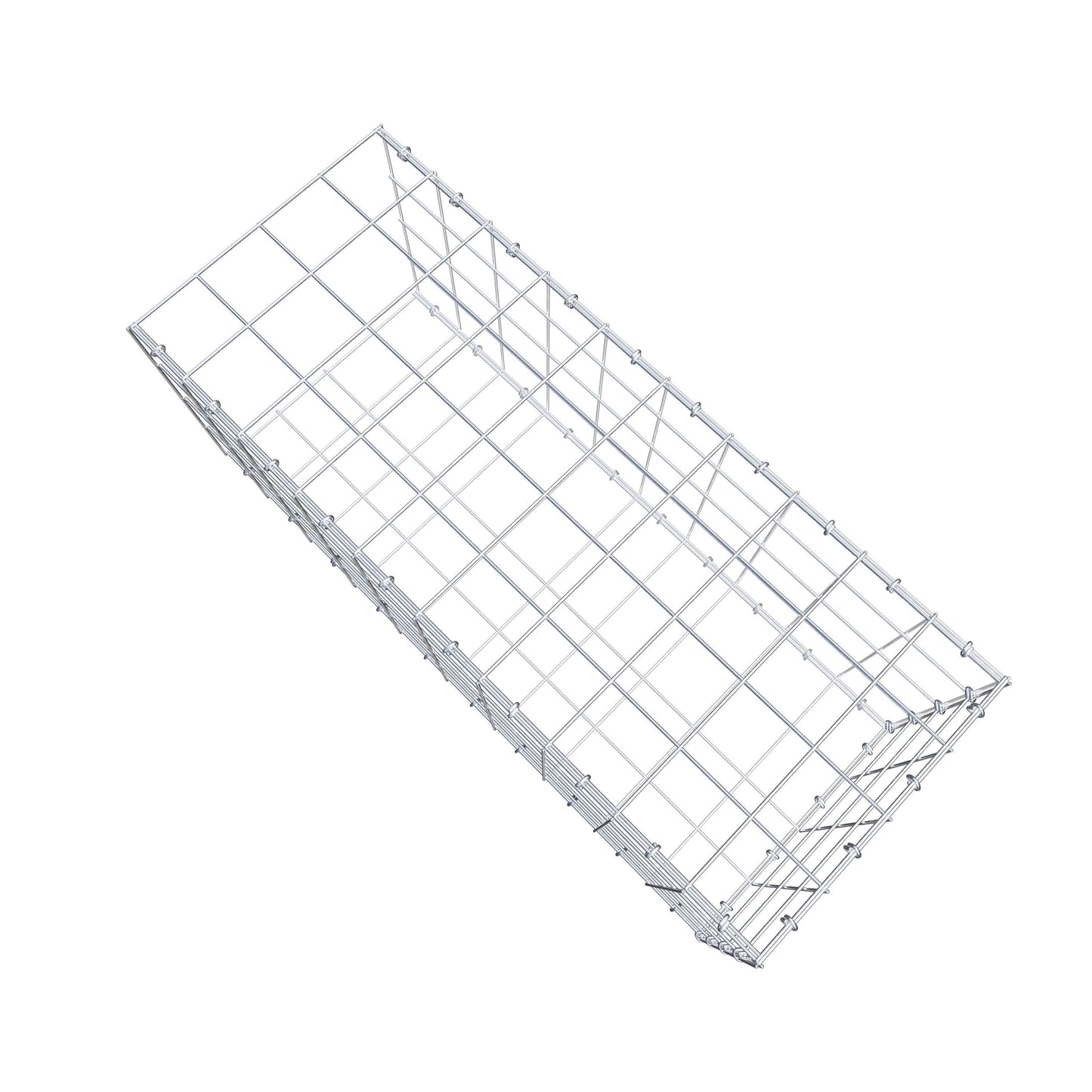Monteret gabion type 2 100 cm x 40 cm x 40 cm (L x H x D), maskestørrelse 10 cm x 10 cm, C-ring