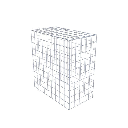 Mounted gabion type 3 100 cm x 90 cm x 50 cm (L x H x D), mesh size 10 cm x 10 cm, C-ring