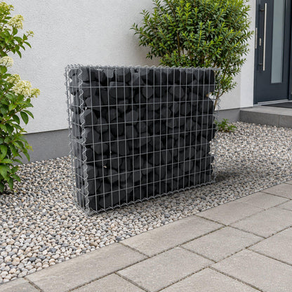 Gabion 100 cm x 80 cm x 20 cm (L x H x P), mailles 5 cm x 10 cm, spirale