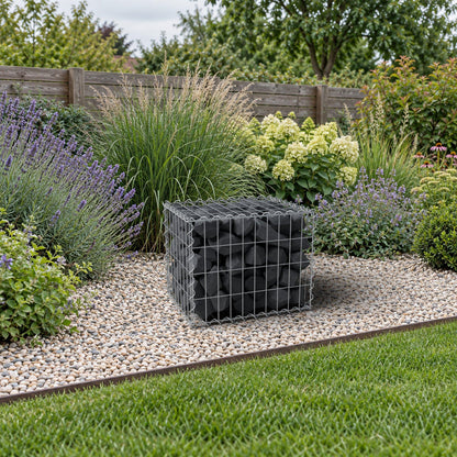 Gabion 50 cm x 40 cm x 40 cm (L x H x D), mesh size 5 cm x 10 cm, spiral