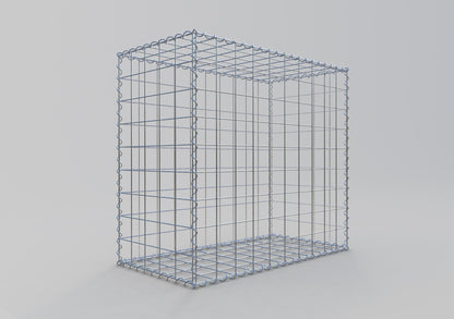 Gabbione 100 cm x 90 cm x 50 cm (L x H x P), maglia 10 cm x 10 cm, spirale
