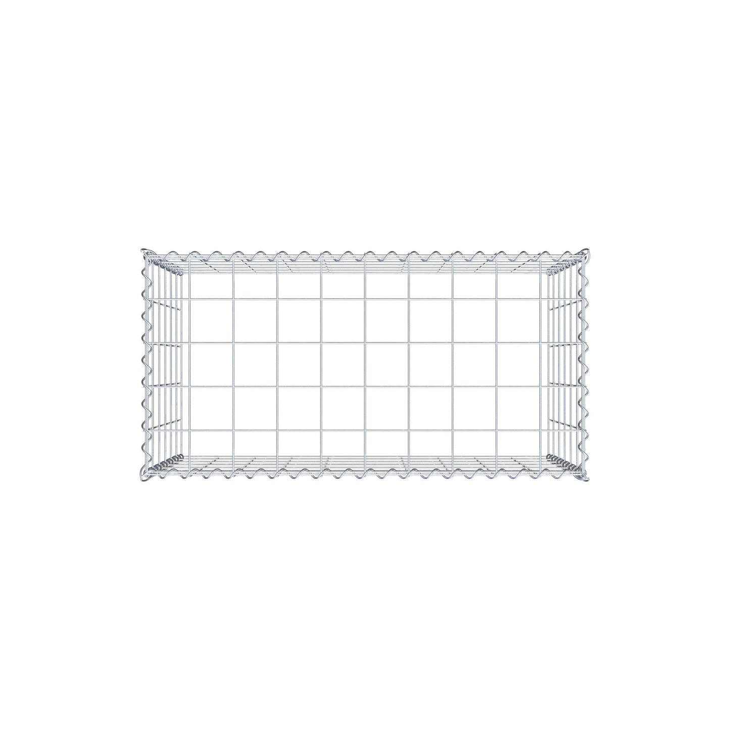 Anbaugabione Typ 3 100 cm x 60 cm x 50 cm (L x H x T), Maschenweite 10 cm x 10 cm, Spirale