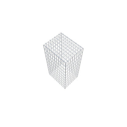 Gabbione aggiuntivo di tipo 3 100 cm x 50 cm x 40 cm (L x H x P), maglia 5 cm x 10 cm, anello a C