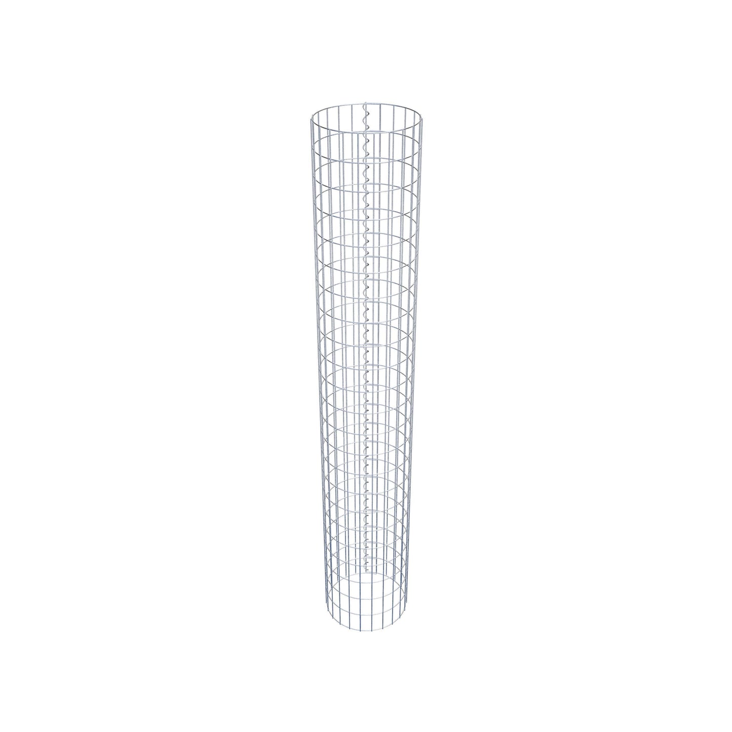 Colonne de gabion ronde 37 cm de diamètre, 230 cm de hauteur, maille 5 cm x 10 cm