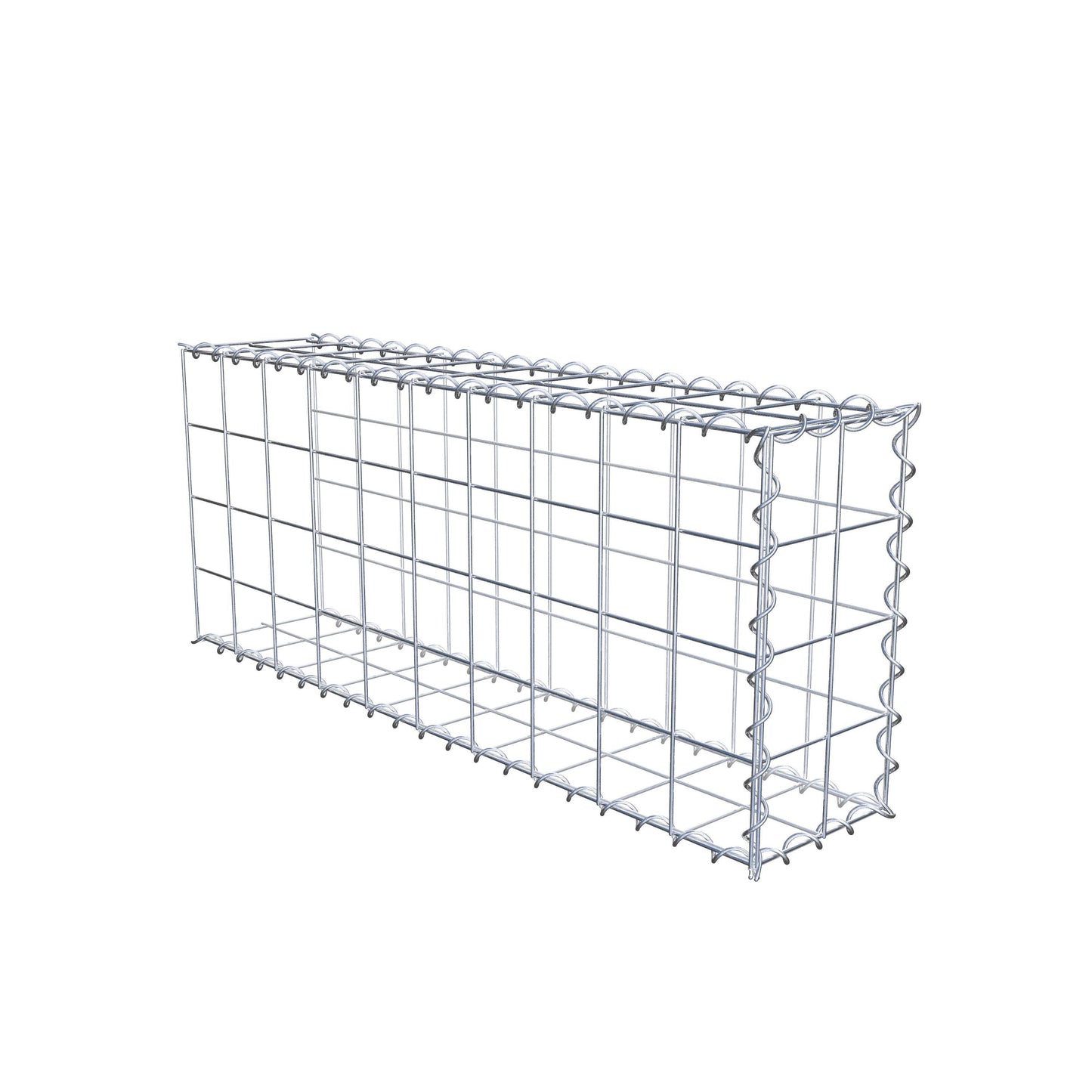 Anbaugabione Typ 2 100 cm x 40 cm x 20 cm (L x H x T), Maschenweite 10 cm x 10 cm, Spirale