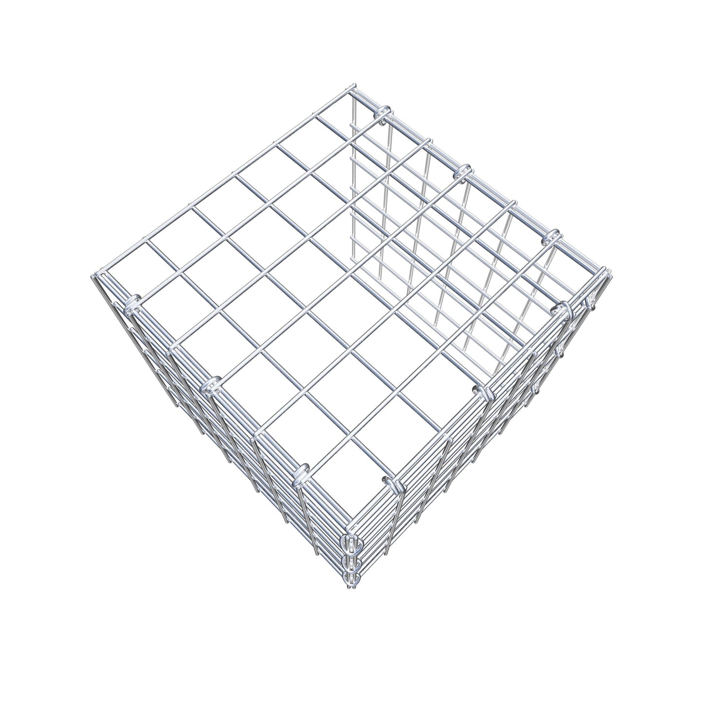 Gavión adicional tipo 4 30 cm x 30 cm x 30 cm (L x A x P), malla 5 cm x 5 cm, anillo en C