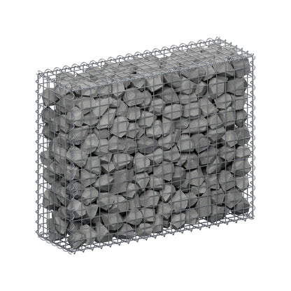 Gabion 100 cm x 80 cm x 30 cm (L x H x D), maskestørrelse 5 cm x 5 cm, spiral