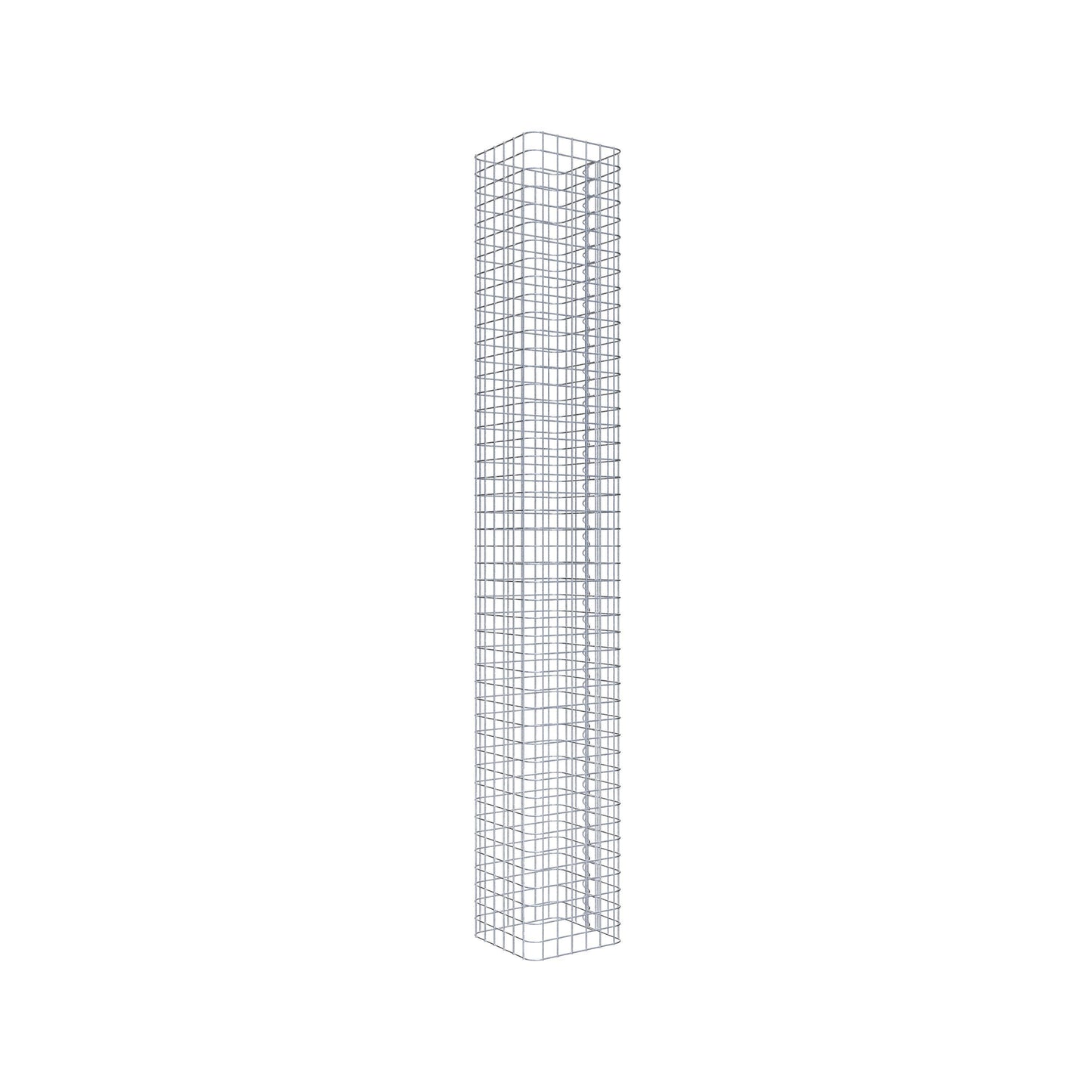 Gabionensäule eckig 32 cm x 32 cm, 230 cm Höhe, MW 5 cm x 5 cm