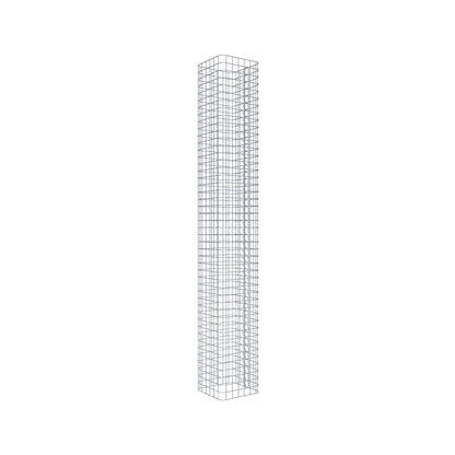Gabionensäule eckig 32 cm x 32 cm, 230 cm Höhe, MW 5 cm x 5 cm