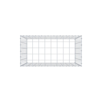 Mounted gabion type 3 100 cm x 90 cm x 50 cm (L x H x D), mesh size 10 cm x 10 cm, C-ring
