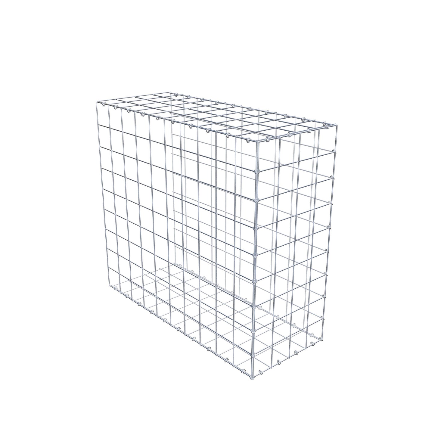 Gavión complementario de tipo 2 100 cm x 90 cm x 40 cm (L x A x P), malla 10 cm x 10 cm, anillo en C