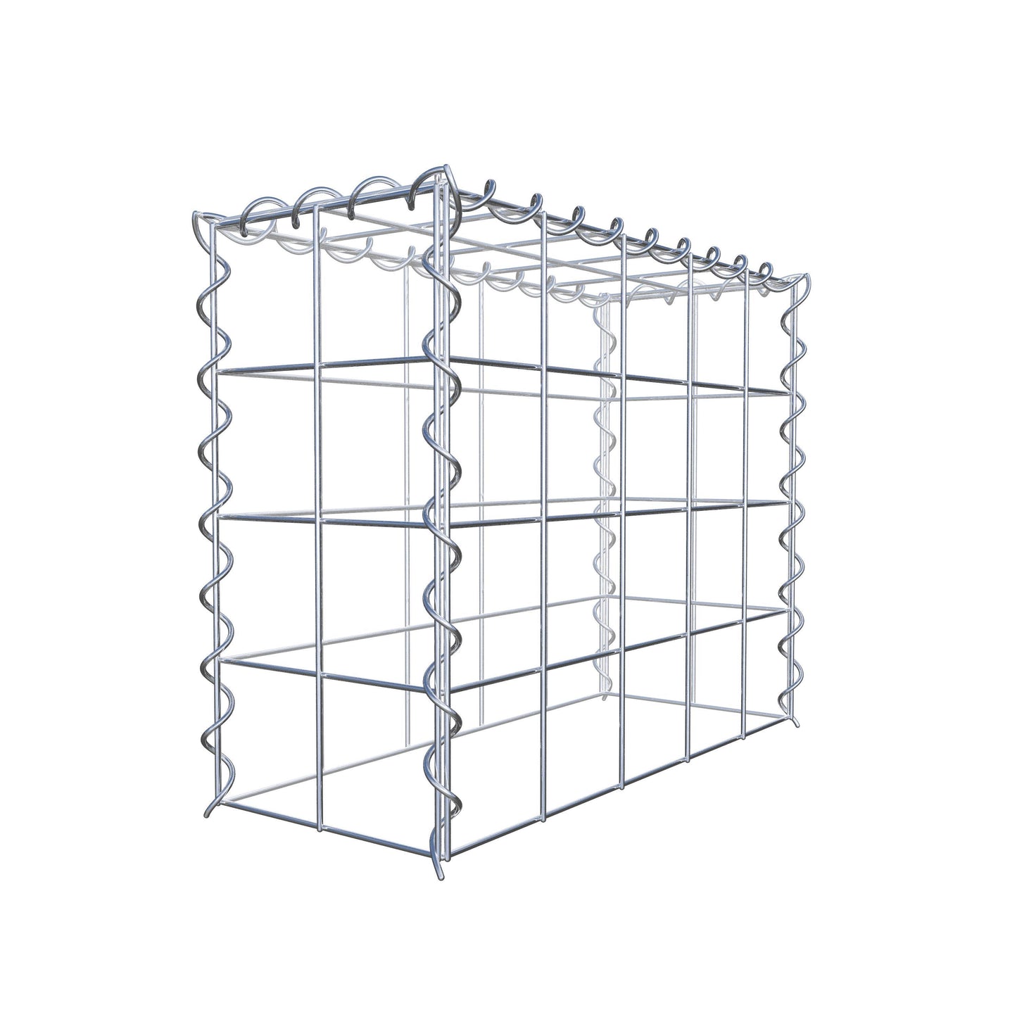 Opvokset gabion type 3 50 cm x 40 cm x 20 cm (L x H x D), maskestørrelse 10 cm x 10 cm, spiral