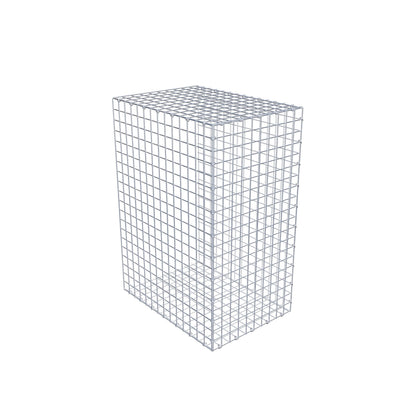 Mounted gabion type 2 100 cm x 70 cm x 50 cm (L x H x D), mesh size 5 cm x 5 cm, C-ring