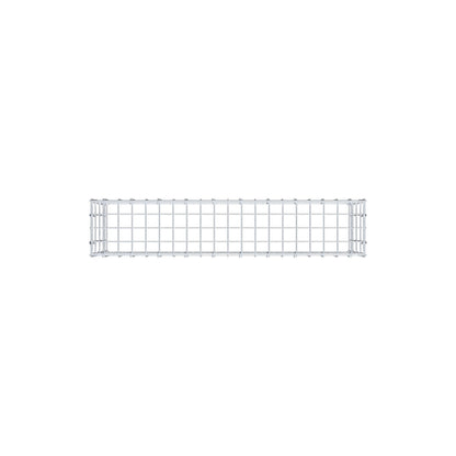 Anbaugabione Typ 3 100 cm x 40 cm x 20 cm (L x H x T), Maschenweite 5 cm x 10 cm, C-Ring