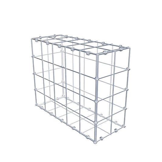 Gabion 50 cm x 40 cm x 20 cm (L x H x D), maskestørrelse 10 x 10 cm, spiralring