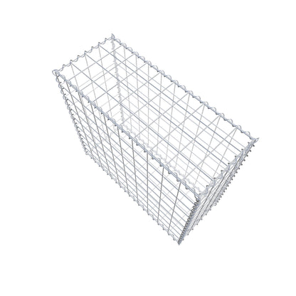 Gavión 100 cm x 90 cm x 40 cm (largo x alto x fondo), malla 10 cm x 10 cm, en espiral