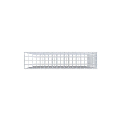 Mounted gabion type 2 100 cm x 90 cm x 20 cm (L x H x D), mesh size 5 cm x 5 cm, C-ring