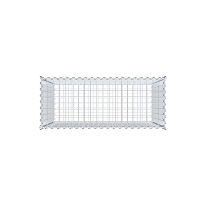 Gabione 100 cm x 80 cm x 40 cm (L x H x T), Maschenweite 5 cm x 5 cm, Spirale