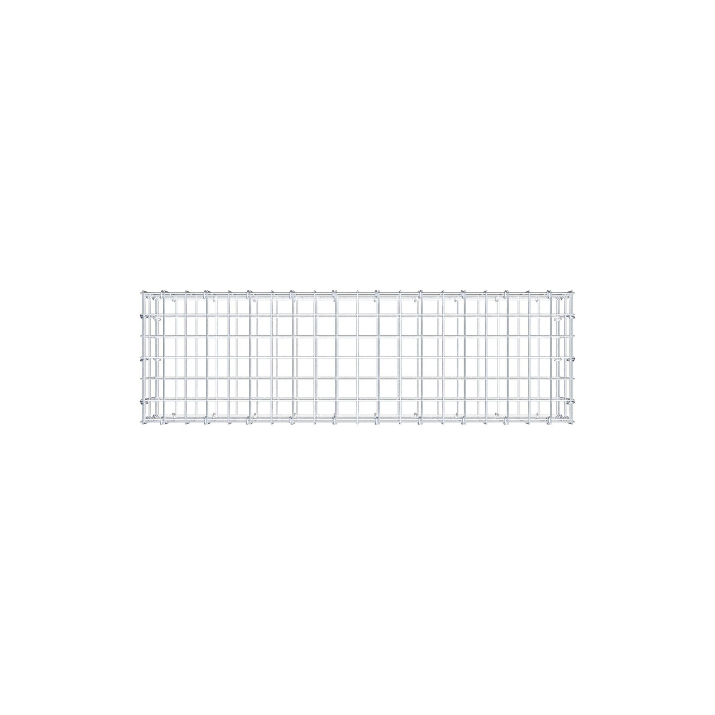 Gavión 100 cm x 20 cm x 30 cm (L x A x P), malla 5 cm x 10 cm, anillo en C
