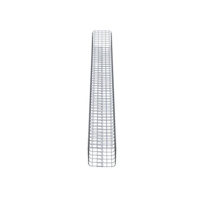 Gabionensäule eckig 27 cm x 27 cm, 230 cm Höhe, MW 5 cm x 5 cm