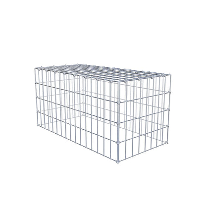 Fourche rapportée type 3 80 cm x 40 cm x 40 cm (L x H x P), mailles 5 cm x 10 cm, anneau C