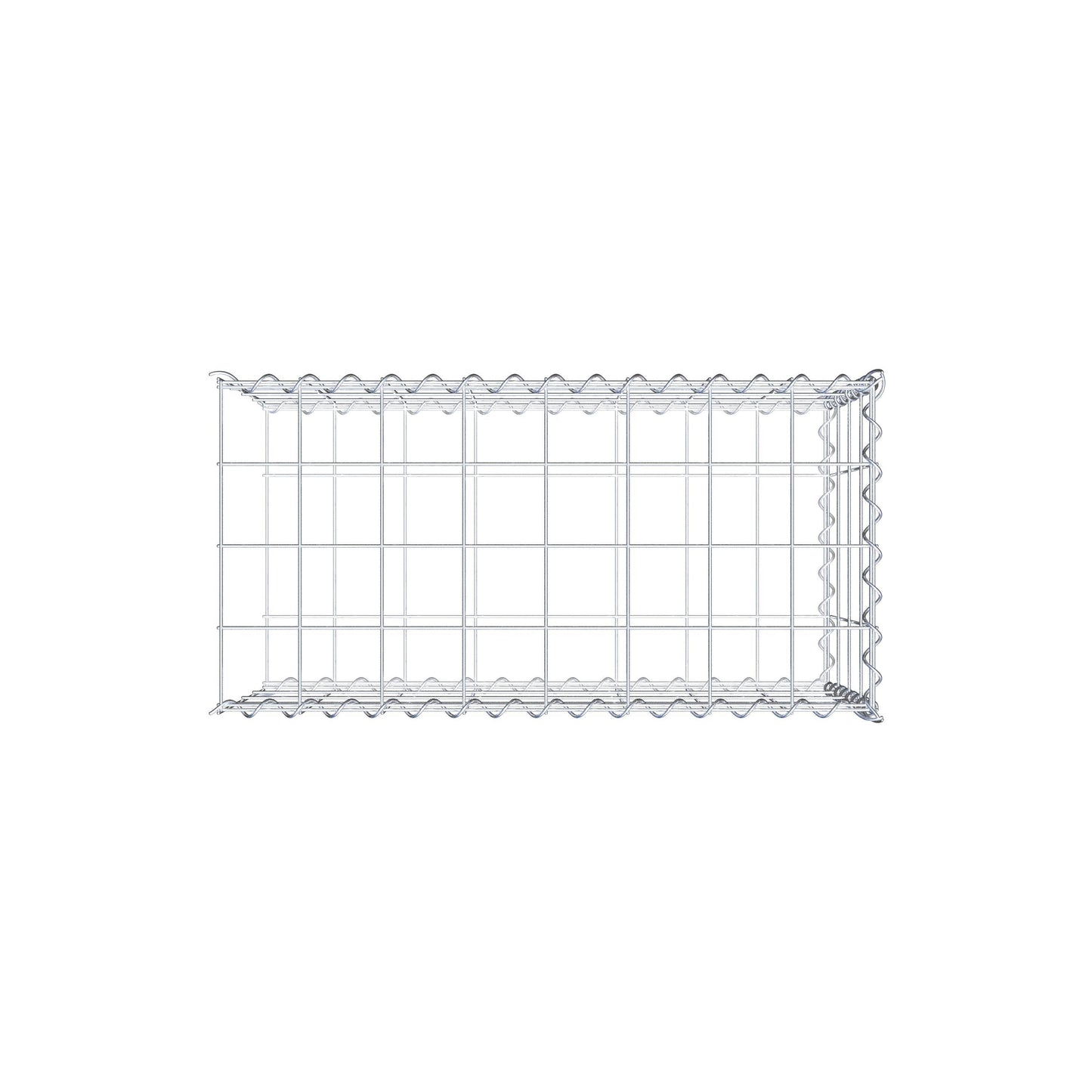 Gavión complementario tipo 2 80 cm x 40 cm x 40 cm (L x A x P), malla 10 cm x 10 cm, espiral