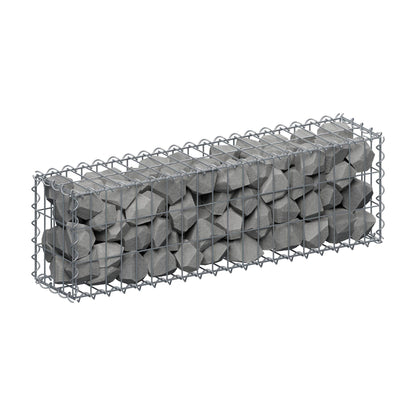 Gabion 100 cm x 30 cm x 20 cm (L x H x P), mailles 5 cm x 10 cm, spirale