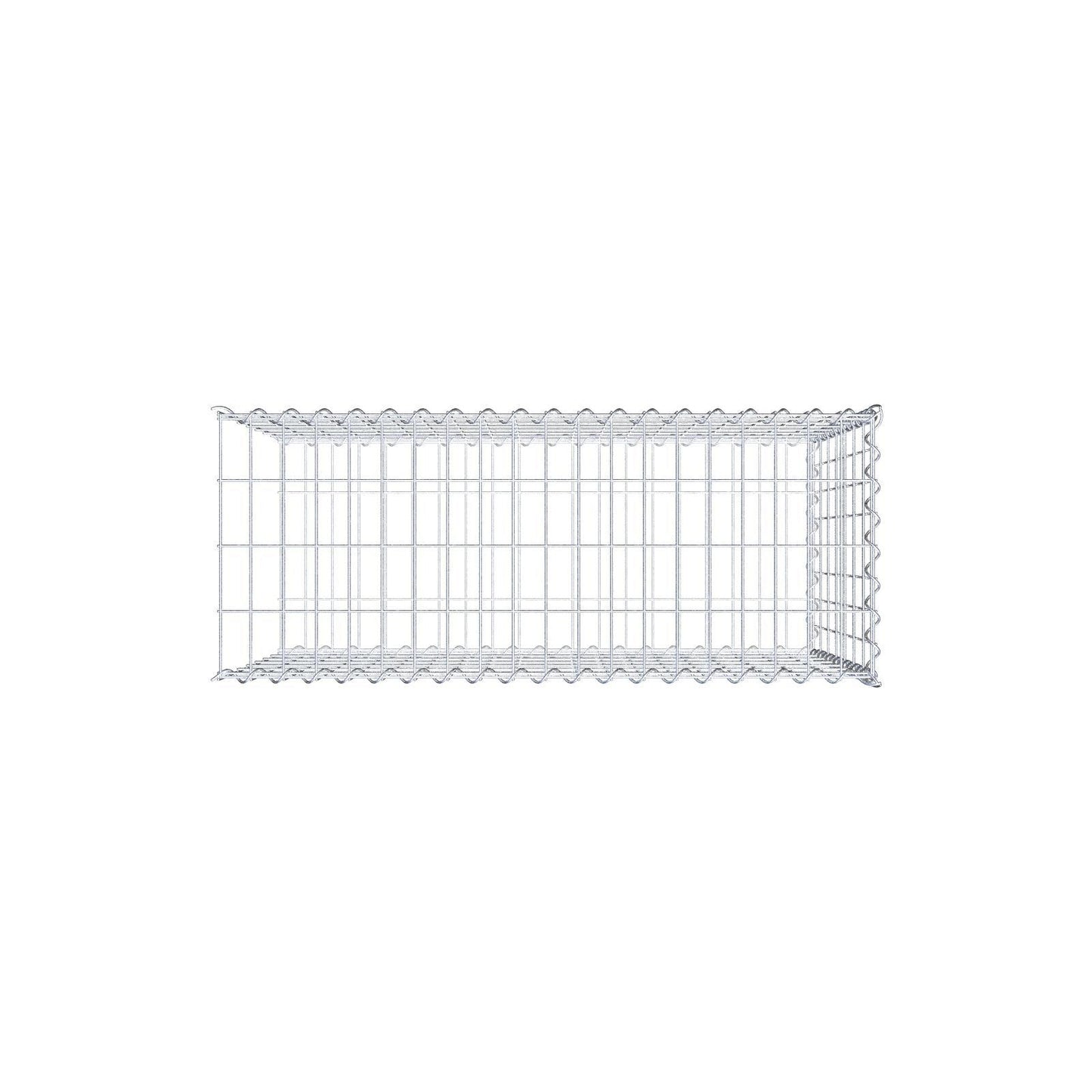 Add-on schanskorf type 2 100 cm x 70 cm x 40 cm (L x H x D), maaswijdte 5 cm x 10 cm, spiraalvormig