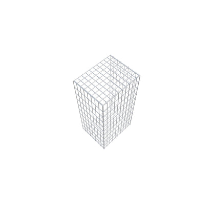 Fourche rapportée type 2 100 cm x 40 cm x 50 cm, mailles 5 cm x 10 cm, anneau en C
