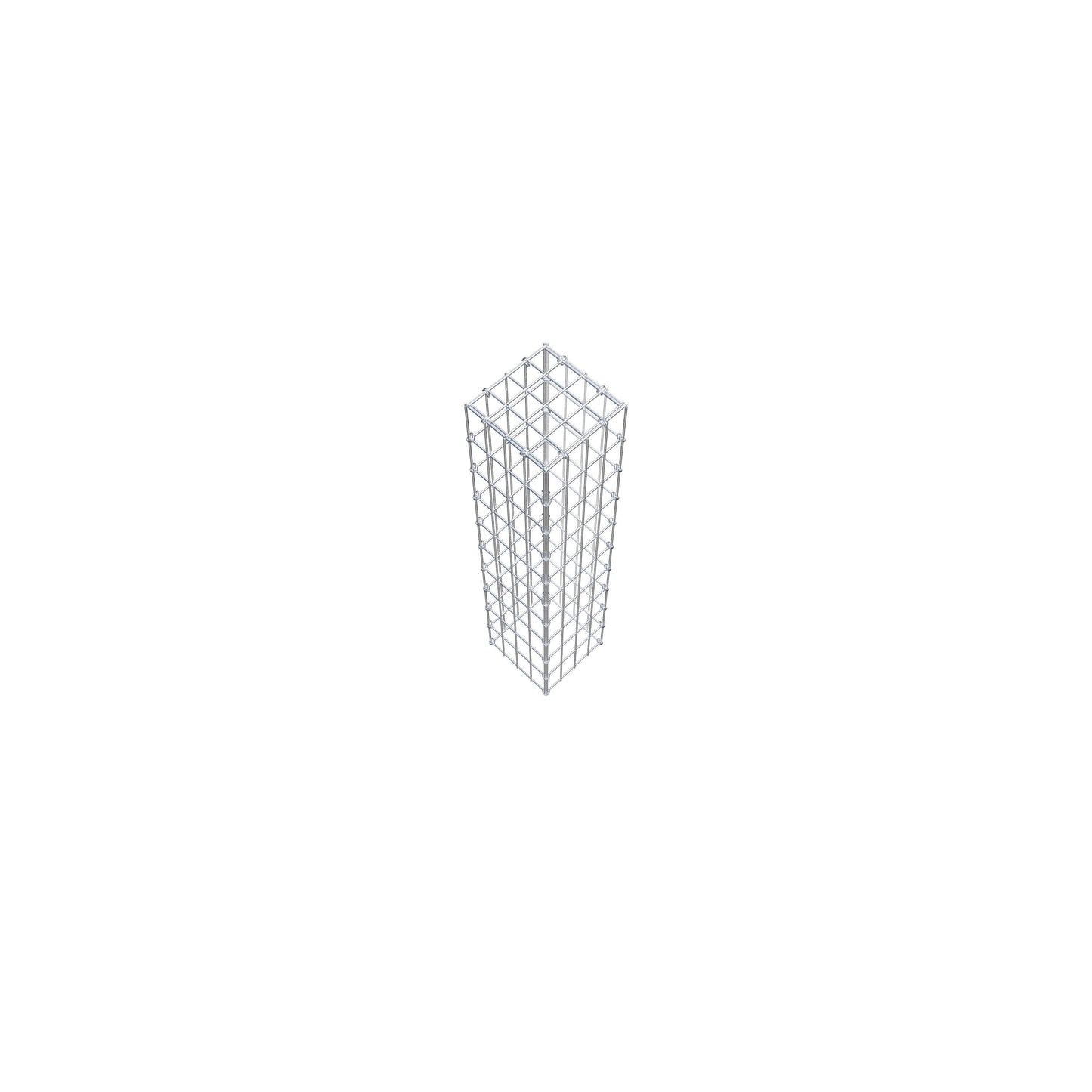 Typ 3 påbyggnadsgabion 100 cm x 20 cm x 20 cm (L x H x D), maskstorlek 5 cm x 10 cm, C-ring