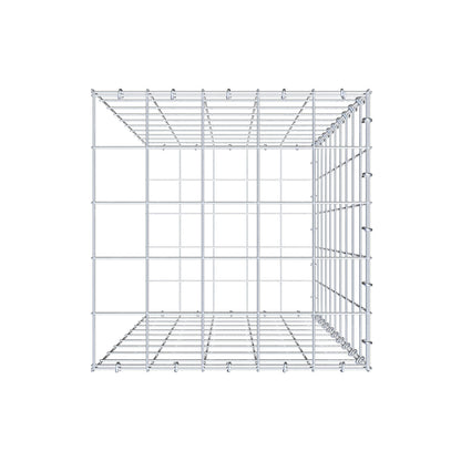 Mounted gabion type 2 100 cm x 50 cm x 50 cm (L x H x D), mesh size 10 cm x 10 cm, C-ring