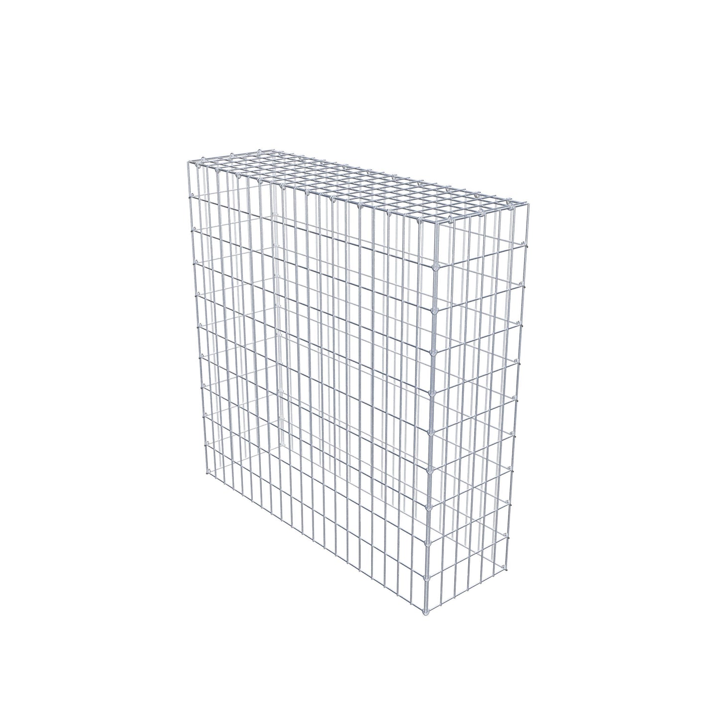 Gabbione aggiuntivo di tipo 3 100 cm x 100 cm x 30 cm (L x H x P), maglia 5 cm x 10 cm, anello a C