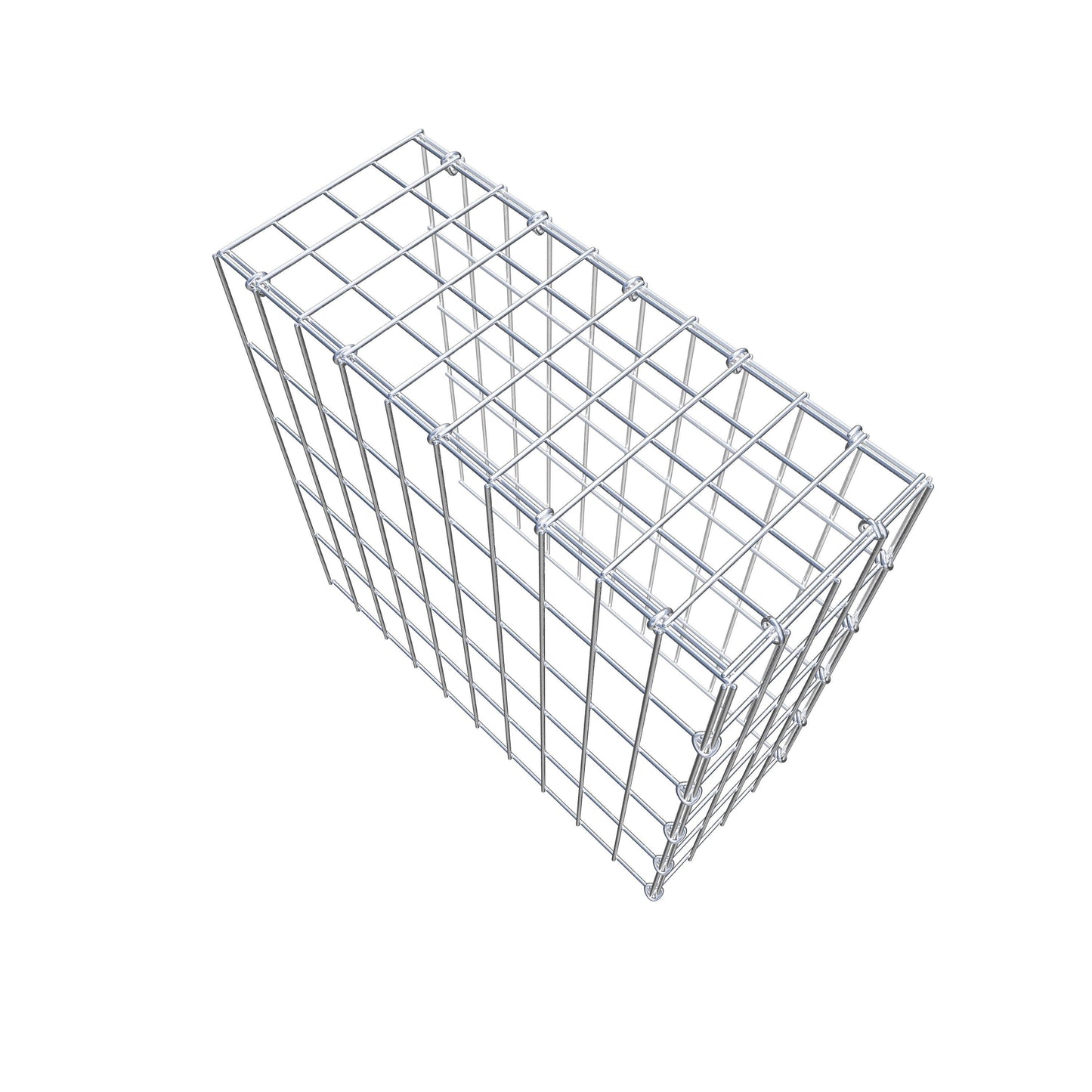 Gavión adicional tipo 4 50 cm x 50 cm x 20 cm (L x A x P), malla 5 cm x 10 cm, anillo en C