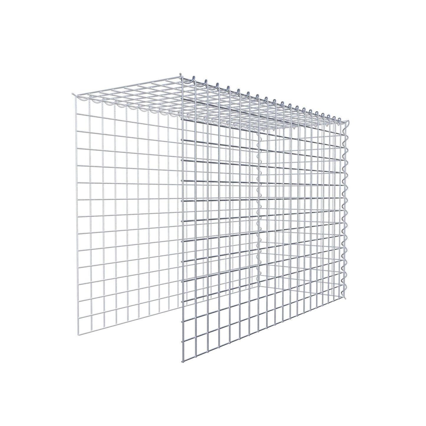 Gavión complementario tipo 4 100 cm x 70 cm x 40 cm (L x A x P), malla 5 cm x 5 cm, espiral