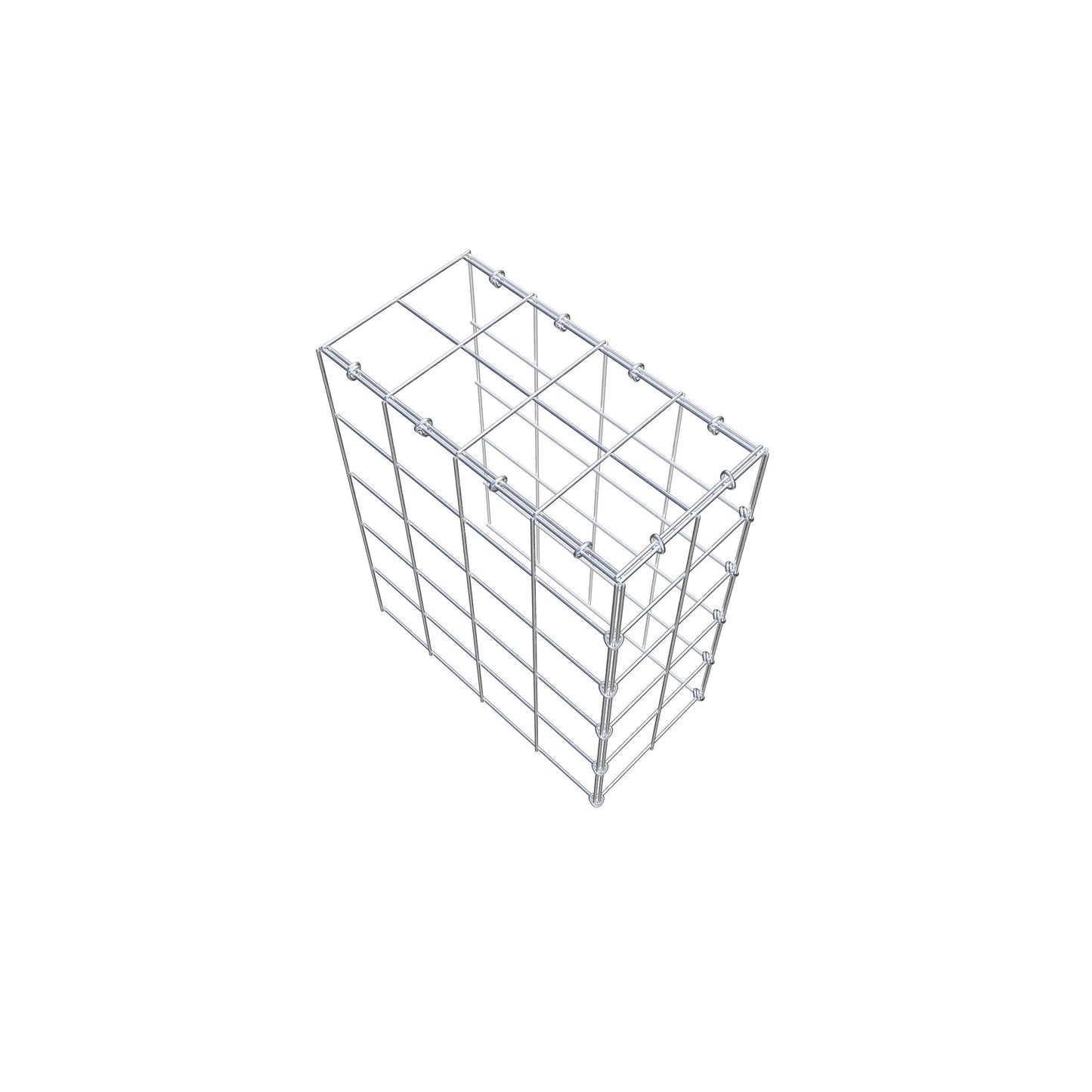 Anbaugabione Typ 4 50 cm x 40 cm x 20 cm (L x H x T), Maschenweite 10 cm x 10 cm, C-Ring