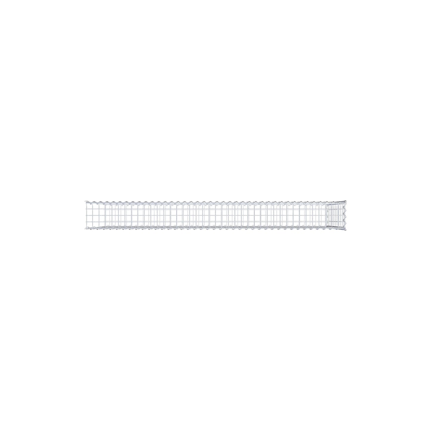 Opvokset gabion type 2 200 cm x 100 cm x 20 cm (L x H x D), maskestørrelse 5 cm x 10 cm, spiral