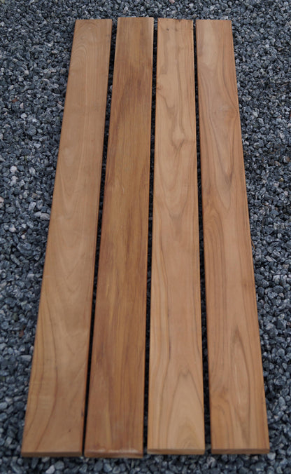Banco de jardín 2 gaviones TEAK MW 5 x 5 cm