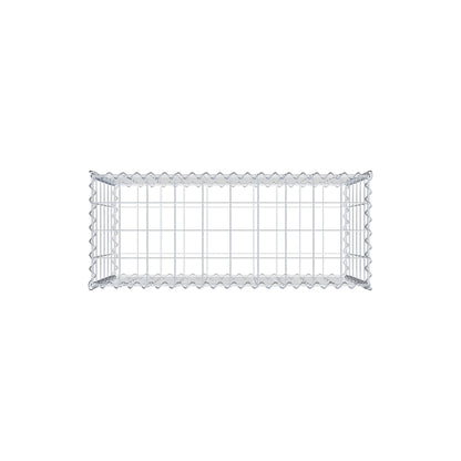 Gabion 100 cm x 60 cm x 40 cm (L x H x D), maskestørrelse 10 cm x 10 cm, spiral