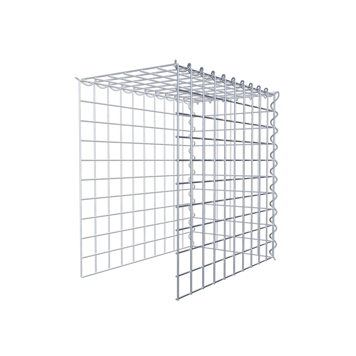 Fourche rapportée type 4 50 cm x 50 cm x 30 cm (L x H x P), mailles 5 cm x 5 cm, spirale