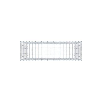Gabbione aggiuntivo di tipo 3 100 cm x 100 cm x 30 cm (L x H x P), maglia 5 cm x 10 cm, anello a C