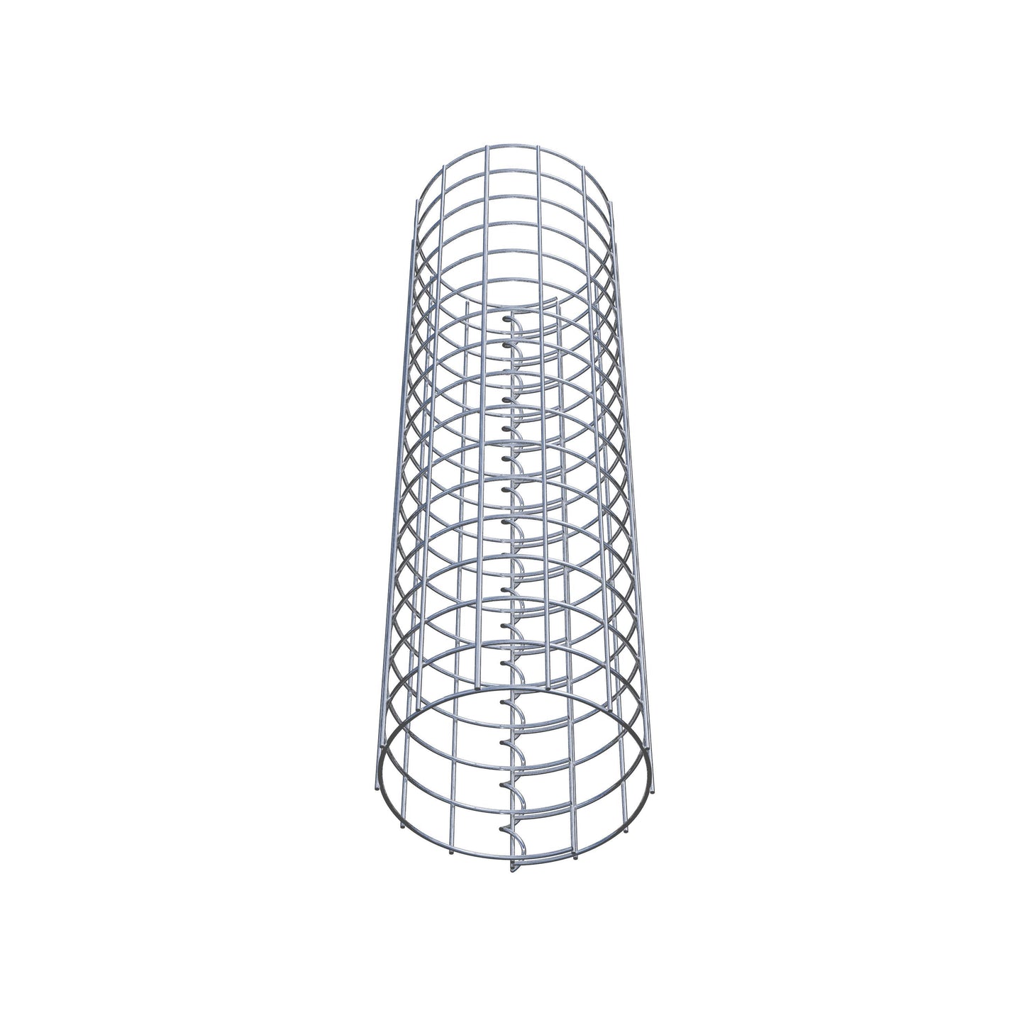 Columna de gaviones redonda 22 cm de diámetro, 80 cm de altura, malla 5 cm x 5 cm