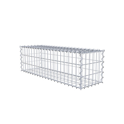 Gabbione 100 cm x 30 cm x 30 cm (L x H x P), maglia 5 cm x 10 cm, spirale