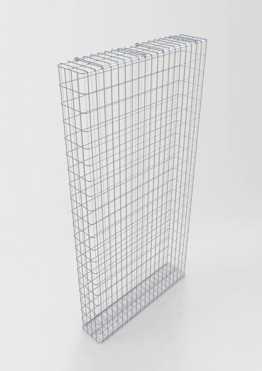 Gabbione zincato a caldo 102 cm x 202 cm x 22 cm, maglia 5 cm x 10 cm, completamente saldato