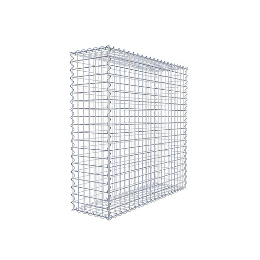 Schanskorf 100 cm x 100 cm x 30 cm (L x H x D), maaswijdte 5 cm x 5 cm, spiraalvormig