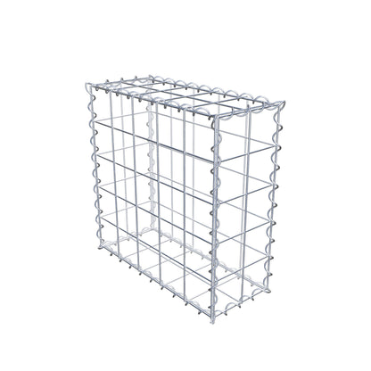 Gabion 50 cm x 50 cm x 20 cm (L x H x P), mailles 10 cm x 10 cm, spirale