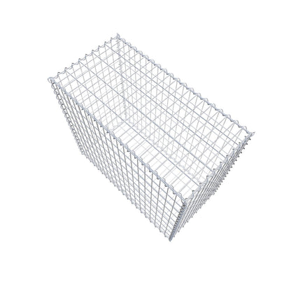 Gabione 100 cm x 90 cm x 50 cm (L x H x T), Maschenweite 5 cm x 10 cm, Spirale