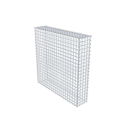 Lot de 2 gabions 100 cm x 100 cm x 20 cm (L x H x P), mailles 5 x 5 cm, spirale